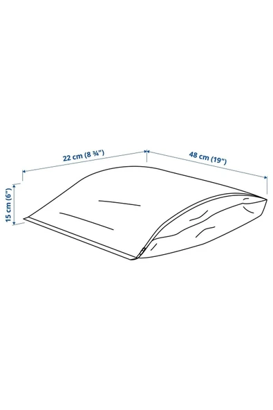 IKEA Parkla Kutu, Beyaz-turuncu 48x22 Cm - 7