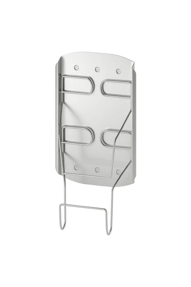 IKEA Metal Ütü Asma Aparatı 16x8x24 Cm İkea Duvara Monte Ütü Askısı Çelik Askı - 4