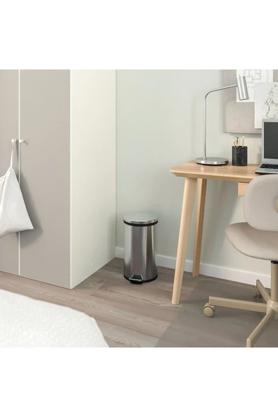 IKEA Snörpa Çöp Kutusu, Paslanmaz Çelik 12 Lt Pedallı Çöp Kutusu - 4