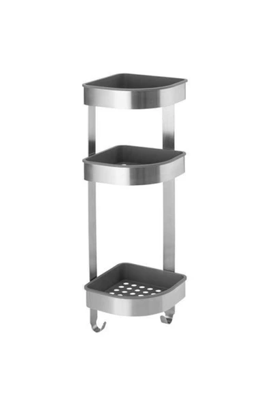 IKEA Brogrund Duş Sepeti, Paslanmaz Çelik, 19x58 Cm - 2