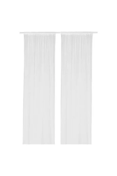 IKEA Lill Tül Perde 2 Kanat Beyaz (her Bir Kanat 280x300 Cm) - 2