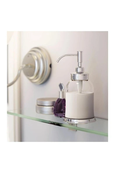 IKEA Balungen Sıvı Sabunluk - Şeffaf Cam - 300 ml - Krom Kaplama Başlık - 2