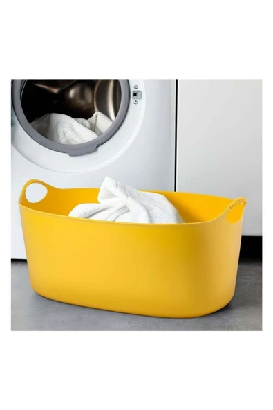 IKEA Torkıs Çamaşır Sepeti Sarı 35 Lt - 3