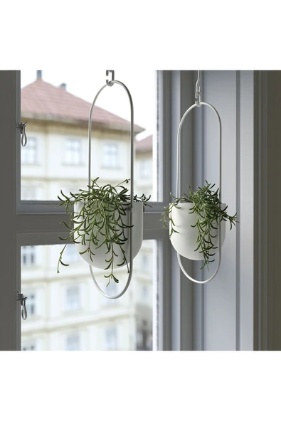IKEA 0-10 FEJKA yapay bitki, yeşil, 9 cm, senecio radicans Saksı Yeşil - 2
