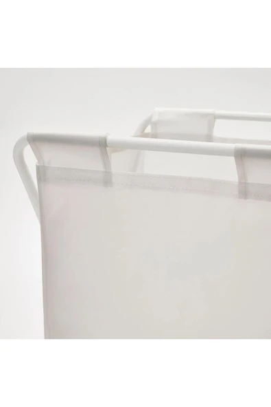 IKEA 50 Litre Beyaz,katlanır, Çamaşır Sepeti Açılır Kapanır Pratik Kirli Sepeti 50 Lt U42x - 3
