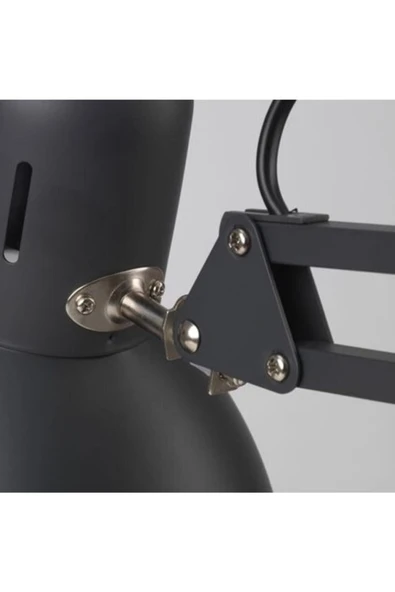 IKEA Kablolu TERTIAL çalışma lambası, 17 cm Duvara Monte Çelik E27 Gri 17 cm - 3