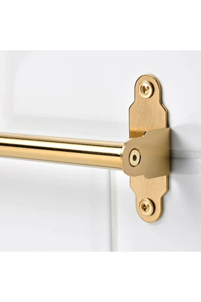 IKEA Hultarp 80 Cm Altın Dore Pirinç 80 Cm Çelik Mutfak Banyo Duvar Rayı - 2