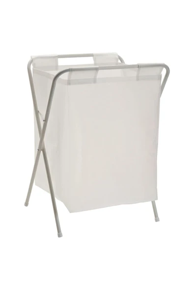 IKEA Ayaklı Çamaşır Sepeti Yükseklik: 60 cm Genişlik: 43 cm İkea Katlanabilir Kirli Sepeti Hacim: 50 Lt - 2
