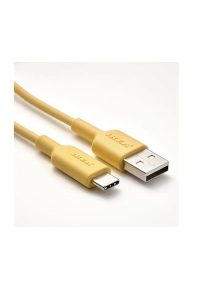 IKEA Type-c, 3  Amper  Uyumlu Yüksek Hızlı Şarj Kablosu Usb-c, Usb Kablo, Açık Sarı, 1 M, 480 - 2