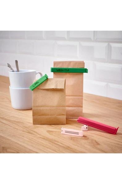 IKEA Bevara Paket Poşet Mandalı / Klipsi - 26 Parça - 2