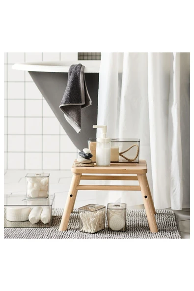 IKEA BOLMEN Klozet Fırçası ve TACKAN Sabunluk  İkili Set - Fırsat Paketi - Beyaz - 4