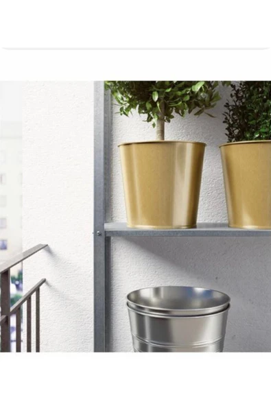 IKEA Daıdaı Saksı Altın Reng 9 Cm Çap - 2