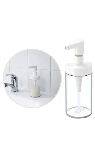IKEA Tackan Sıvı Sabunluk Cam Beyaz Başlıklı