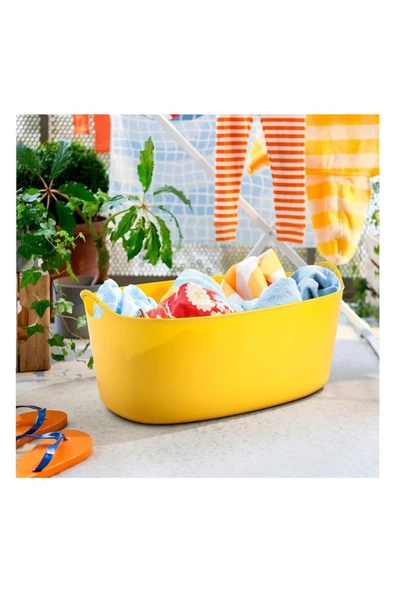 IKEA Torkıs Çamaşır Sepeti Sarı 35 Lt