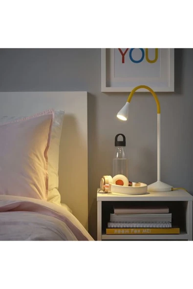 IKEA - NAVLINGE, LED'li çalışma lambası, sarı-beyaz, 52 cm - 3