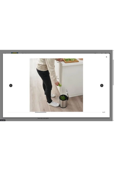 IKEA Snörpa Çöp Kutusu, Paslanmaz Çelik, 5 Lt - 2