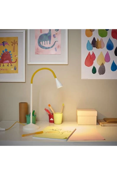 IKEA - NAVLINGE, LED'li çalışma lambası, sarı-beyaz, 52 cm - 4