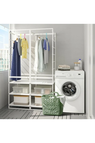 IKEA 24 L Çamaşır Sepeti ,24 Lt 36 X 40 Yeşil Plastik Plastik - 2
