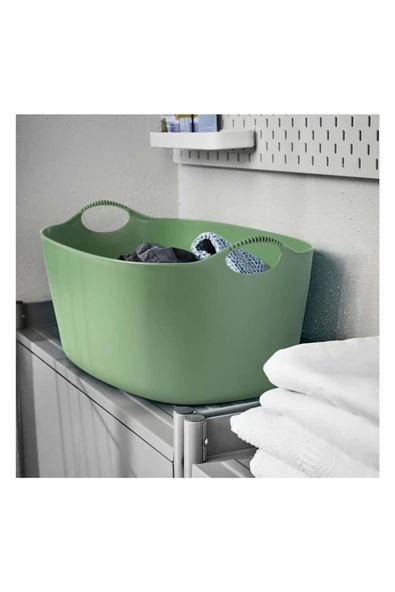 IKEA Torkıs Çamaşır Sepeti Yeşil 35 Lt - 3