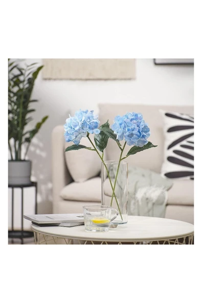 IKEA Smycka Yapay Çiçek Açık Mavi 45 Cm Ortanca 30593284 - 2