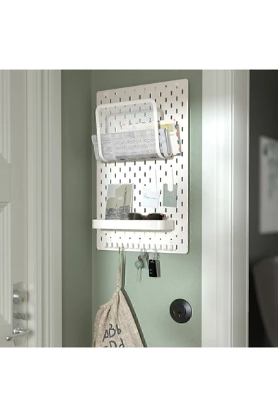 IKEA 28 Cm Çok Amaçlı Pano Parçası Çelik Raf 1 Adet - 4