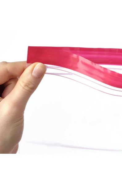 IKEA ISTAD Kilitlenebilir Buzdolabı Poşeti, Kırmızı-Pembe, 2,5 Lt Ve 1,2 Lt, 50 Adet - 3