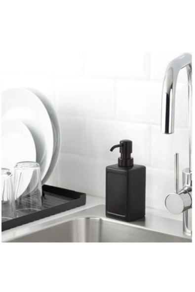 IKEA Rınnıg Sıvı Sabunluk, Siyah Hacim: 450 Ml Yükseklik: 18 Cm Şişe:polietilen Plastik - 1