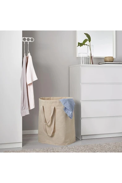 IKEA Çamaşır Torbası 100 Litre Naturel Bej Renk Kirli Çamaşır Sepeti - 2