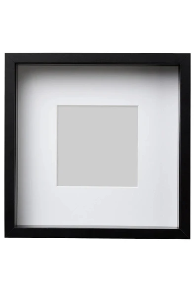 IKEA Sannahed 25x25 Cm Siyah Çiçek Konabilen Derin Kutu Çerçeve Ahşap Fotoğraf Resim Çerçevesi - 4