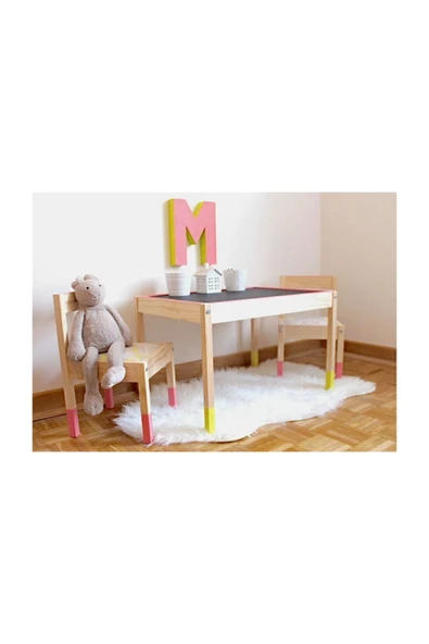 IKEA Latt Masif Çam Ahşap Çocuk Oyun Yemek Aktivite Masası - 2