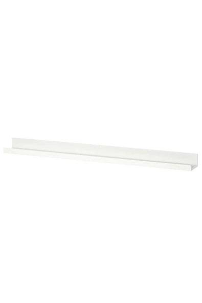 IKEA Mosslanda Beyaz 115 Cm Raf Fotoğraf Resim Çerçevesi Tablo Biblo Kitap Için Ahşap Duvar Rafı - 2