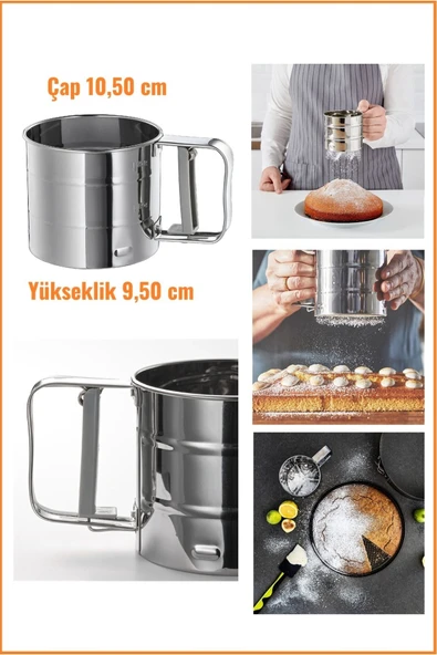 IKEA Paslanmaz Çelik Un Ve Şeker Eleği Elek