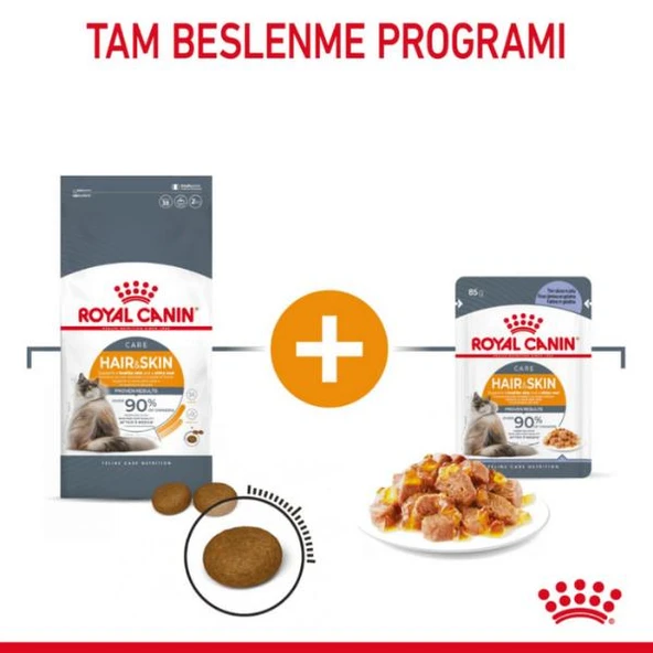 Royal Canin Care Hair&Skin Sağlıklı Tüyler İçin Yaş Kedi Maması 85gr - 7