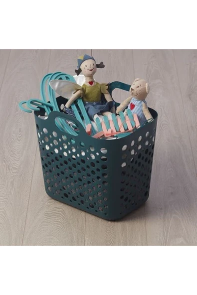 IKEA Slıbb Çamaşır Sepeti Turkuaz dp - 2