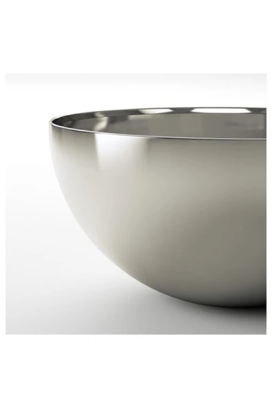 IKEA Servis,salata Kasesi, Paslanmaz Çelik Meridyendukkan 20 Cm Kase Sunum,derin - 4