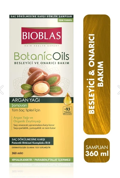 Bioblas Şampuan 360 Ml Botanic Oils Argan - 1