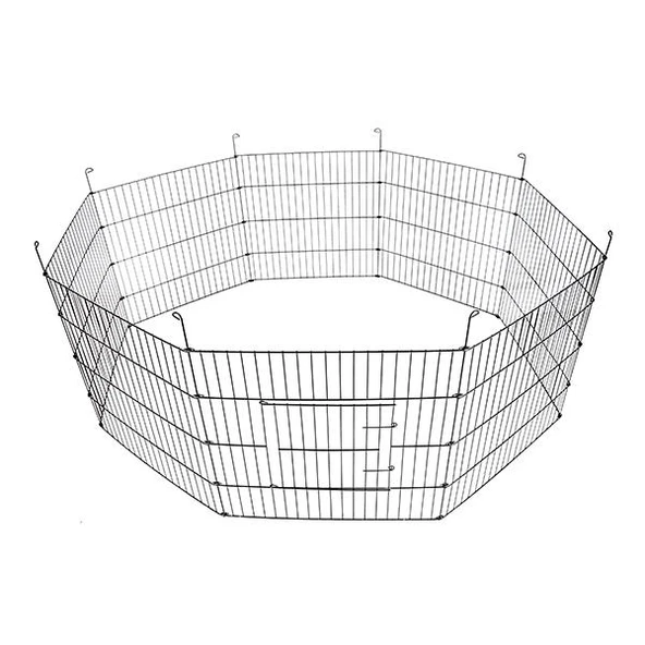 Küçük Irk Köpek ve Tavşanlar İçin Panel Çit 61x48Cm 8 Parça