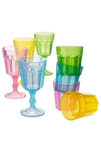 IKEA Duktig Oyuncak Bardak Çok Renkli, 8 Adet Minyatür Bardak - 3