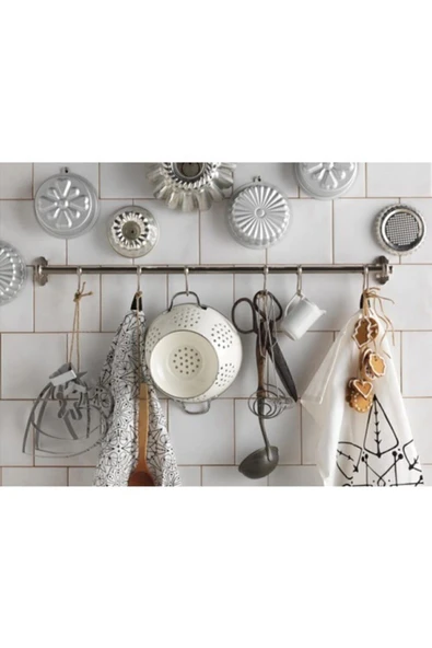 IKEA Gemak Beyaz Metal Süzgeç - 22 cm - 2