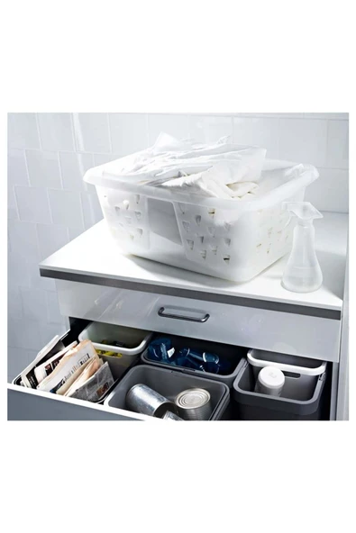 IKEA Blaska Çamaşır Sepeti Beyaz 36 Lt. 20167744 - 4