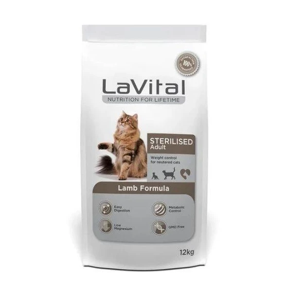Lavital Sterilised Kuzulu Kısırlaştırılmış Kedi Maması 12Kg
