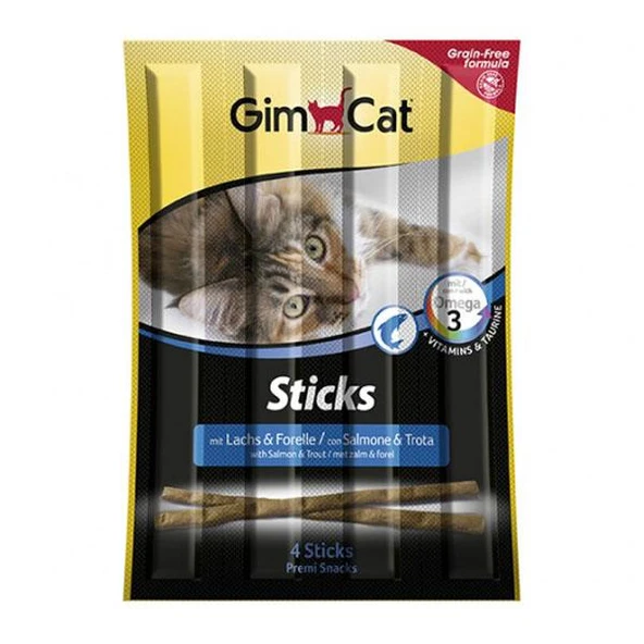 Gimcat Sticks Somon ve Alabalık Ödül Çubukları 4'lü