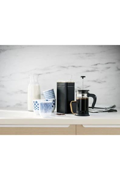 IKEA Blomnıng 11x7x20 Cm Kalay Kaplama Çelik Kapaklı Kahve Çay Kurabiye Kuru Gıda Saklama Kutusu - 5