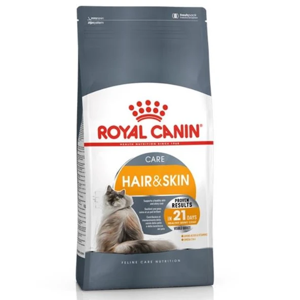 Royal Canin Hair Skin Hassas Tüylü Yetişkin Kedi Maması 4Kg ürün görseli