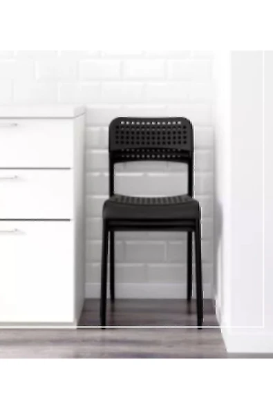 IKEA Adde Sandalye Siyah - 3