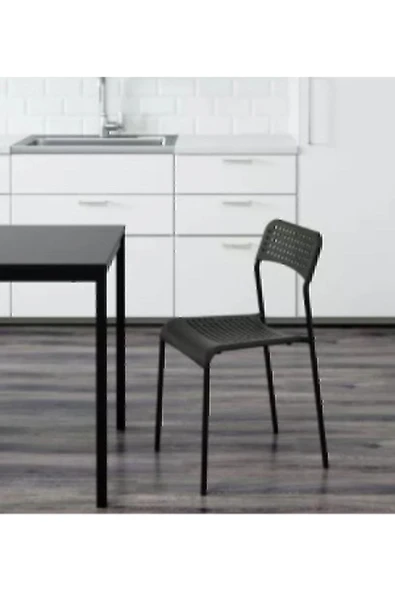 IKEA Adde Sandalye Siyah - 2