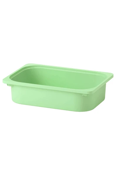 IKEA Açık Yeşil Çocuk Odası Eşya Oyuncak Saklama Kutusu 42x30x10 Cm - 1