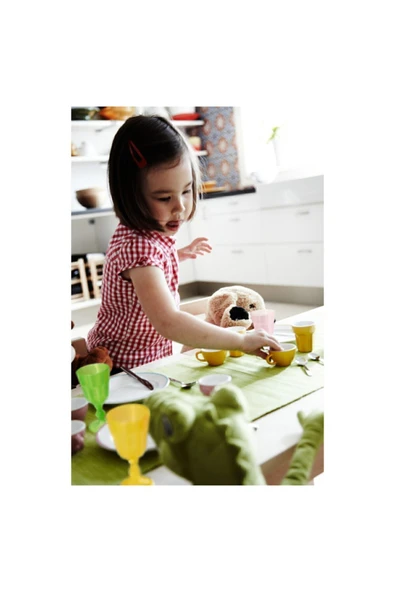 IKEA Duktig Oyuncak Bardak Çok Renkli, 8 Adet Minyatür Bardak - 4