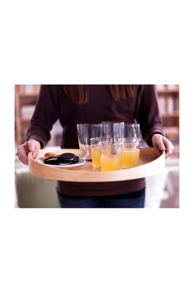 IKEA Skala Tepsi? - 44 Cm Çap - Masi?f Ahşap Servi?s Tepsi?si? - 2