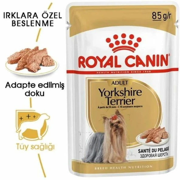 Royal Canin Adult Yorkshire Terrier Yetişkin Köpek Pouch Maması 85gr - 2
